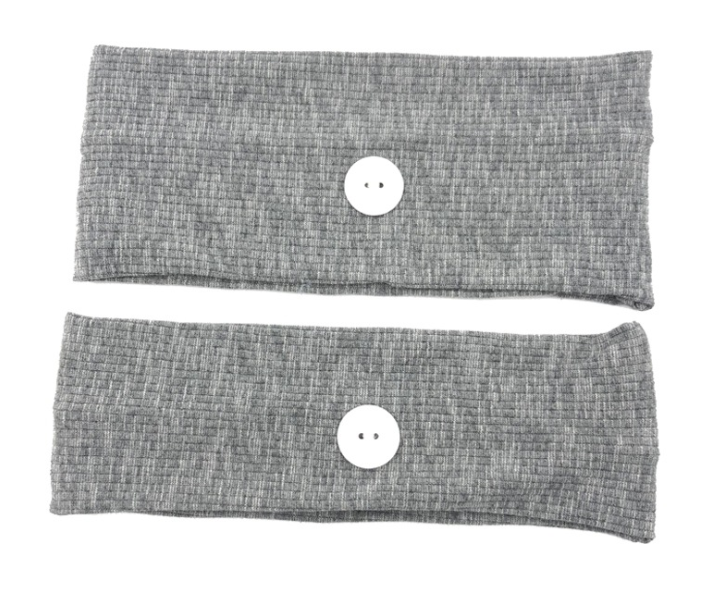 Button Mask Holder Sports Headband \ 2Pcs Mask Support Sweat Headband Ear \ Protection Button Headband \ Quick-Dry Sports Mask Headband \ Comfort Fit Mask Holder Headband \ ActiveWear Mask Support Headband \ 2Pcs Sports Sweatband Mask Holder